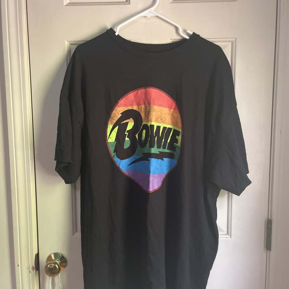 David Bowie Black Large Cotton T Shirt T15